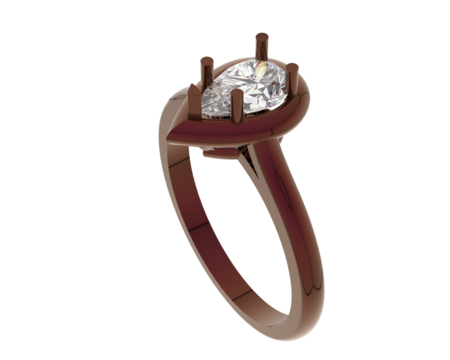 Jewelry isolated on background. 3d rendering - illustration