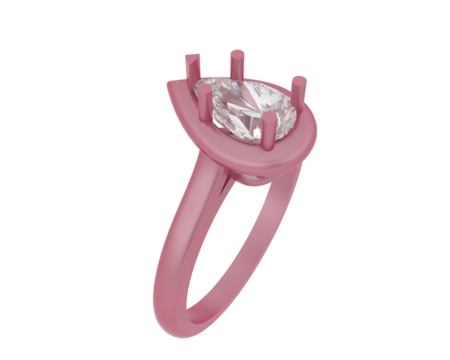 Jewelry isolated on background. 3d rendering - illustration