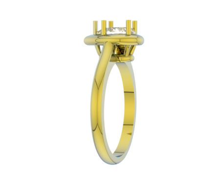 Jewelry isolated on background. 3d rendering - illustration