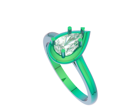 Jewelry isolated on background. 3d rendering - illustration