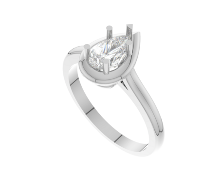 Jewelry isolated on background. 3d rendering - illustration