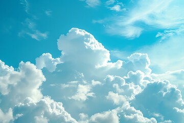 Beautiful clouds in blue sky background