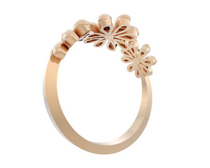 Obraz premium Jewelry isolated on background. 3d rendering - illustration