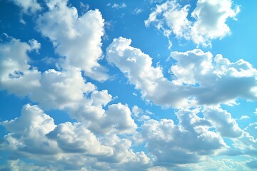 Beautiful clouds in blue sky background