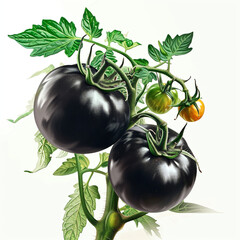 Close up of Black Tomato Results