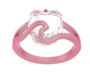 Jewelry isolated on background. 3d rendering - illustration