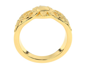 Jewelry isolated on background. 3d rendering - illustration