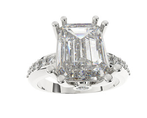 Jewelry isolated on background. 3d rendering - illustration