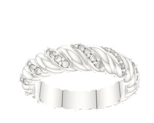 Jewelry isolated on background. 3d rendering - illustration