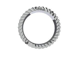 Jewelry isolated on background. 3d rendering - illustration