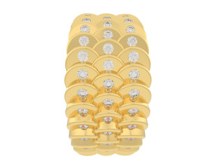Jewelry isolated on background. 3d rendering - illustration
