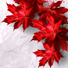 A background featuring the Canadian flag, perfect for Canada Day celebrations. Canadian national symbols, dignity. 