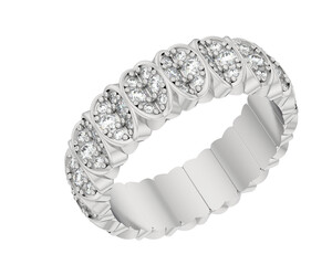 Jewelry isolated on background. 3d rendering - illustration