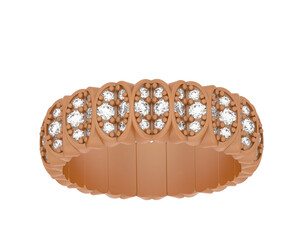 Jewelry isolated on background. 3d rendering - illustration