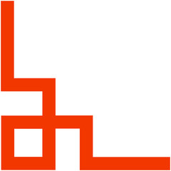 Obraz premium Chinese New Year Decor Corner Border