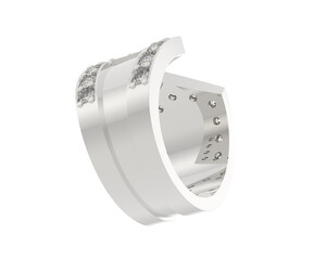 Jewelry isolated on background. 3d rendering - illustration