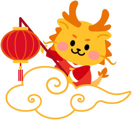 Cute Dragon mascot for Chinese new year