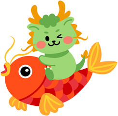 Cute Dragon mascot for Chinese new year