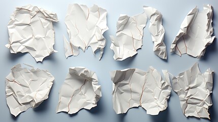 collection of white shredded paper