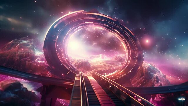 Prepare to be transported to an altered state of consciousness as this mesmerizing video takes you on a cosmic rollercoaster ride through the depths of the mind.
