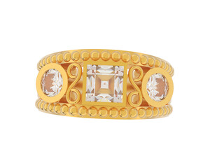 Jewelry isolated on background. 3d rendering - illustration