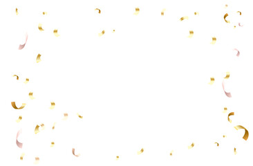 Golden Falling Confetti Shower celebration Floating 