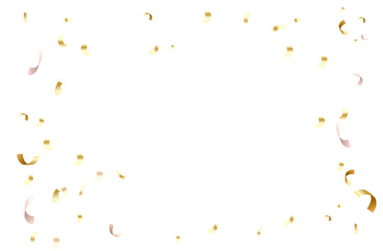 3D gold confetti that floats down to celebrate