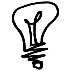 Hand Drawn Lamp Doodle Drawing