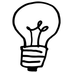 Hand Drawn Lamp Doodle Drawing