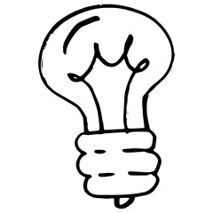 Hand Drawn Lamp Doodle Drawing