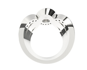 Jewelry isolated on background. 3d rendering - illustration