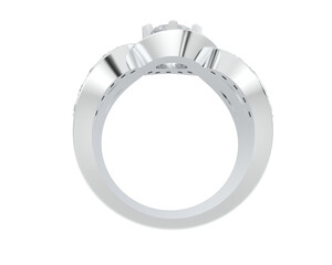 Naklejka premium Jewelry isolated on background. 3d rendering - illustration
