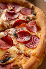 pizza with pepperoni