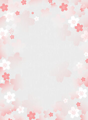 春の桜の季節と高級感な和風背景素材