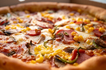 pizza with pepperoni