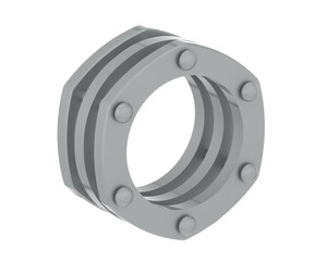 Jewelry isolated on background. 3d rendering - illustration