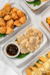 Cireng (abbreviation of aci digoreng, Sundanese for 'fried tapioca flour')