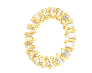 Jewelry isolated on background. 3d rendering - illustration