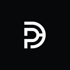Monogram PD Letter Logo Design. Usable for Business Logo. Logo Element