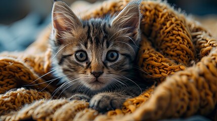 Puppy Kitten Lie Under Blanket Home, Desktop Wallpaper Backgrounds, Background HD For Designer