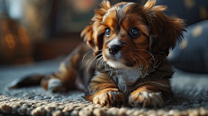 King Charles Spaniel Puppy Tabby Kitten, Desktop Wallpaper Backgrounds, Background HD For Designer