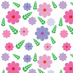 Free vector seamless beautiful floral pattern