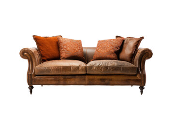 Classic Comfort: Exploring the Bridgewater Sofa Design Isolated on Transparent Background
