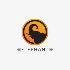 Elephant Logo Vector Illustrator Design Template