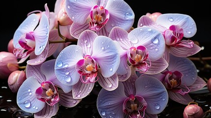 purple orchid flowers are beautiful and popular in the world