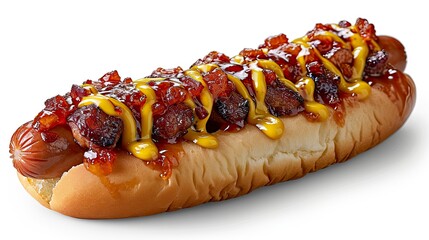 Hot Dog Ketchup Mustard On White, Desktop Wallpaper Backgrounds, Background HD For Designer