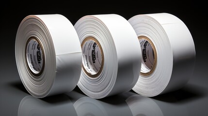 white tape roll sticker
