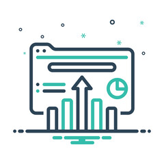 Mix icon for data growth