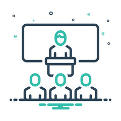 Mix icon for presentation