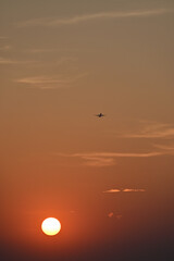 People leave at sunset